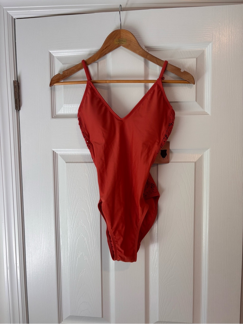Shade & Shore crochet inset one-piece swimsuit size small NWT